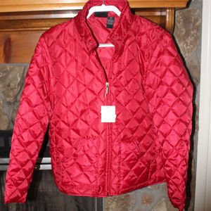 Jane Ashley Red Quilted Jacket
